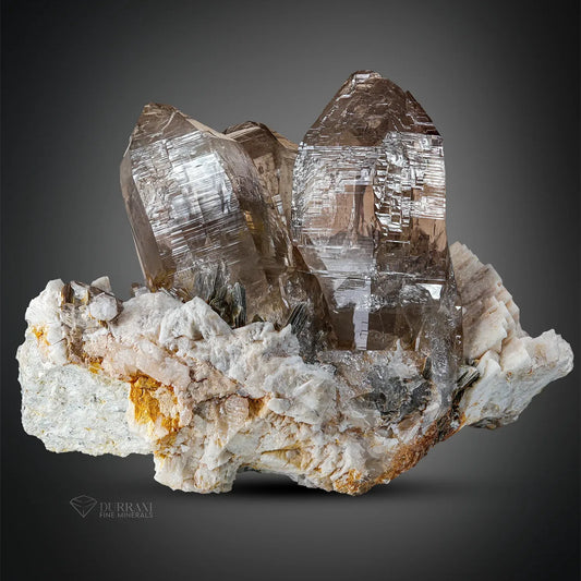 Quartz crystal cluster mineral specimen