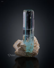 Aquamarine Crystal On Feldspar Matrix From Pakistan