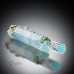 Beautiful Gemmy Aquamarine crystal combine with Albite