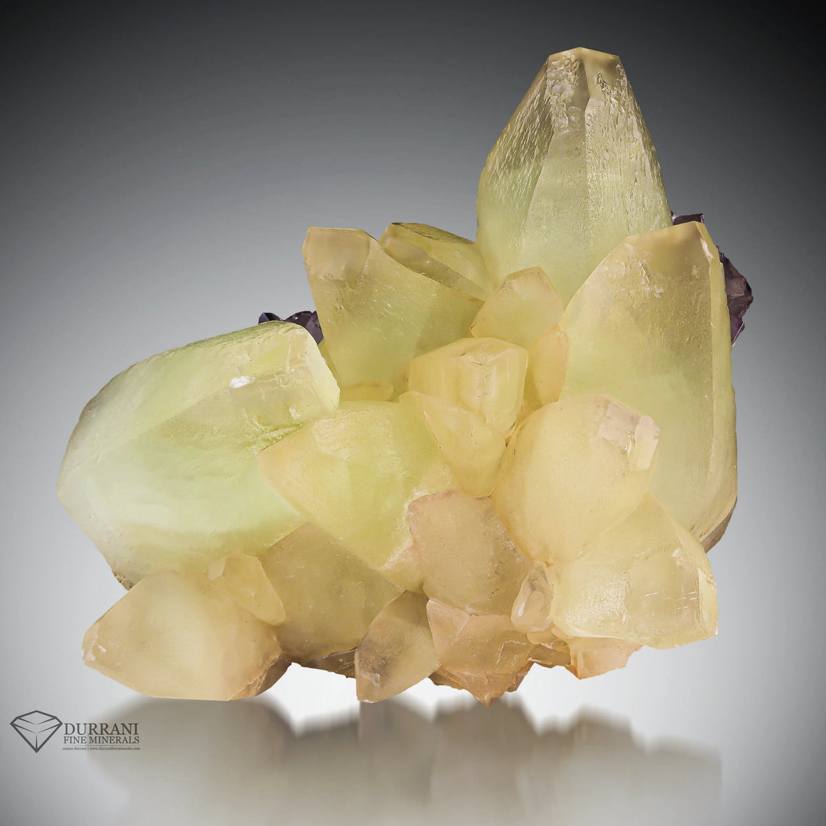 Cluster of Calcite with Fluorite from Balochistan,Pakistan.