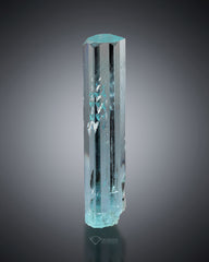 Transparent  Aquamarine with Helix inclusion from Pakistan