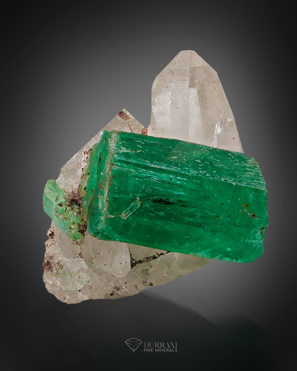 7 Pieces Batch Of Beautiful Emerald Crystals Perched on Quartz