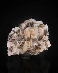 Bunch of Muscovite Mica perched On Microcline Feldspar