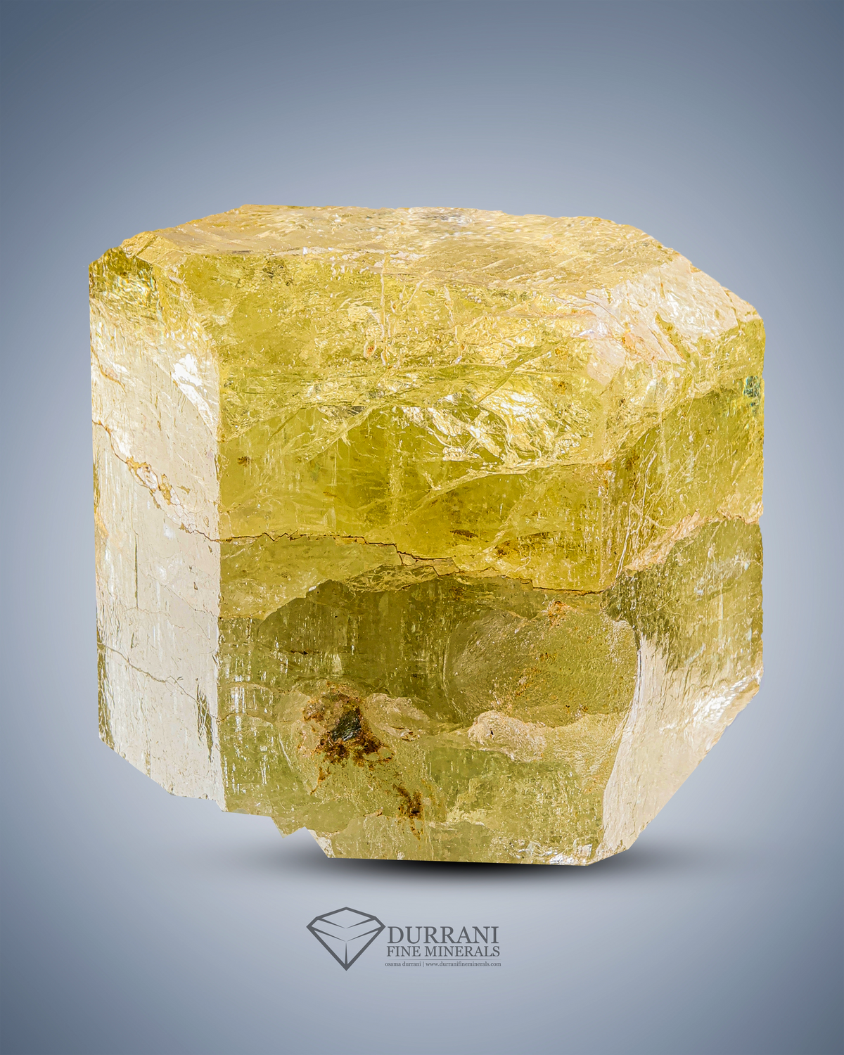 Yellow Apatite Crystal