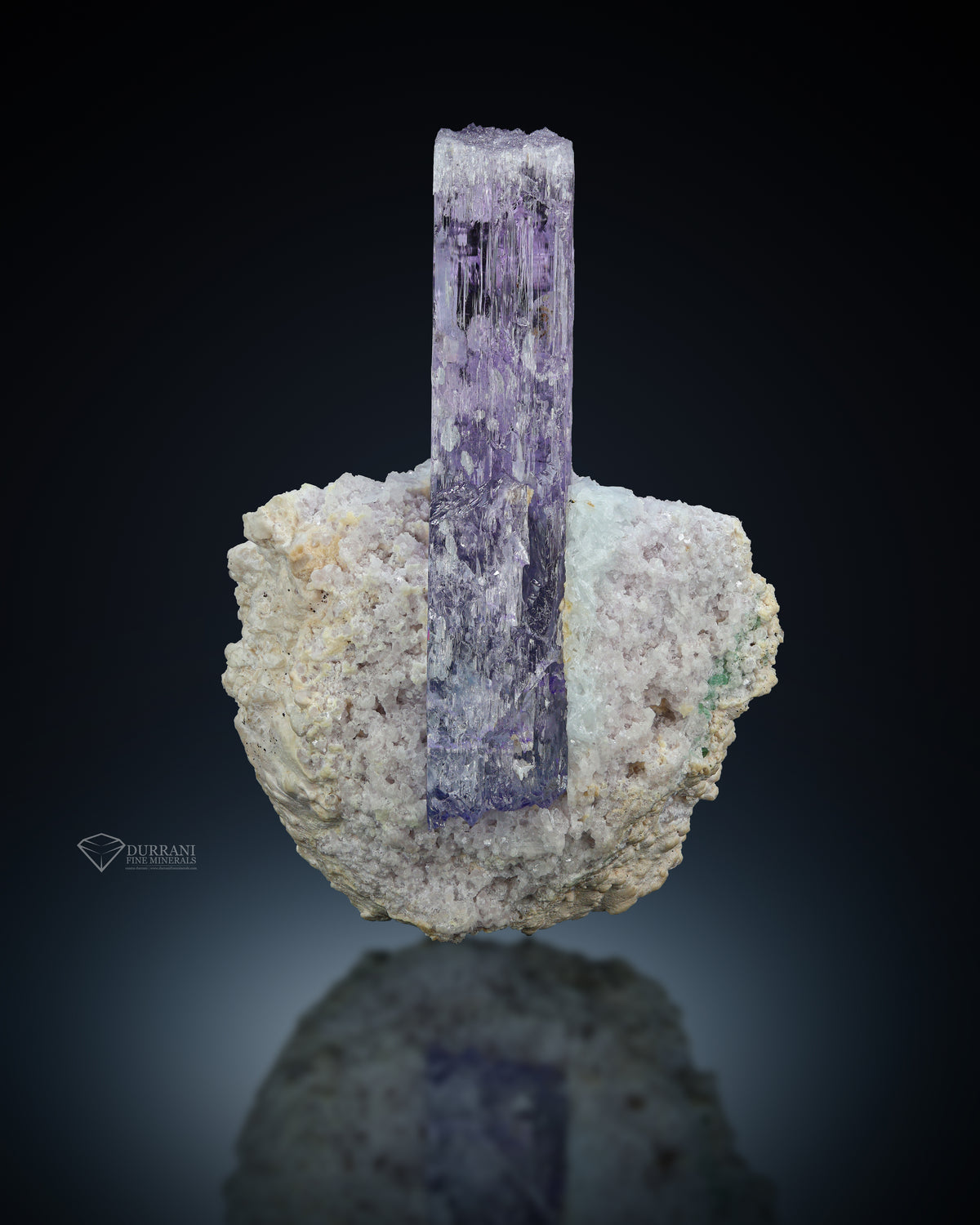 Pink Kunzite Crystal Perched On Matrix from Kunar, Afghanistan.