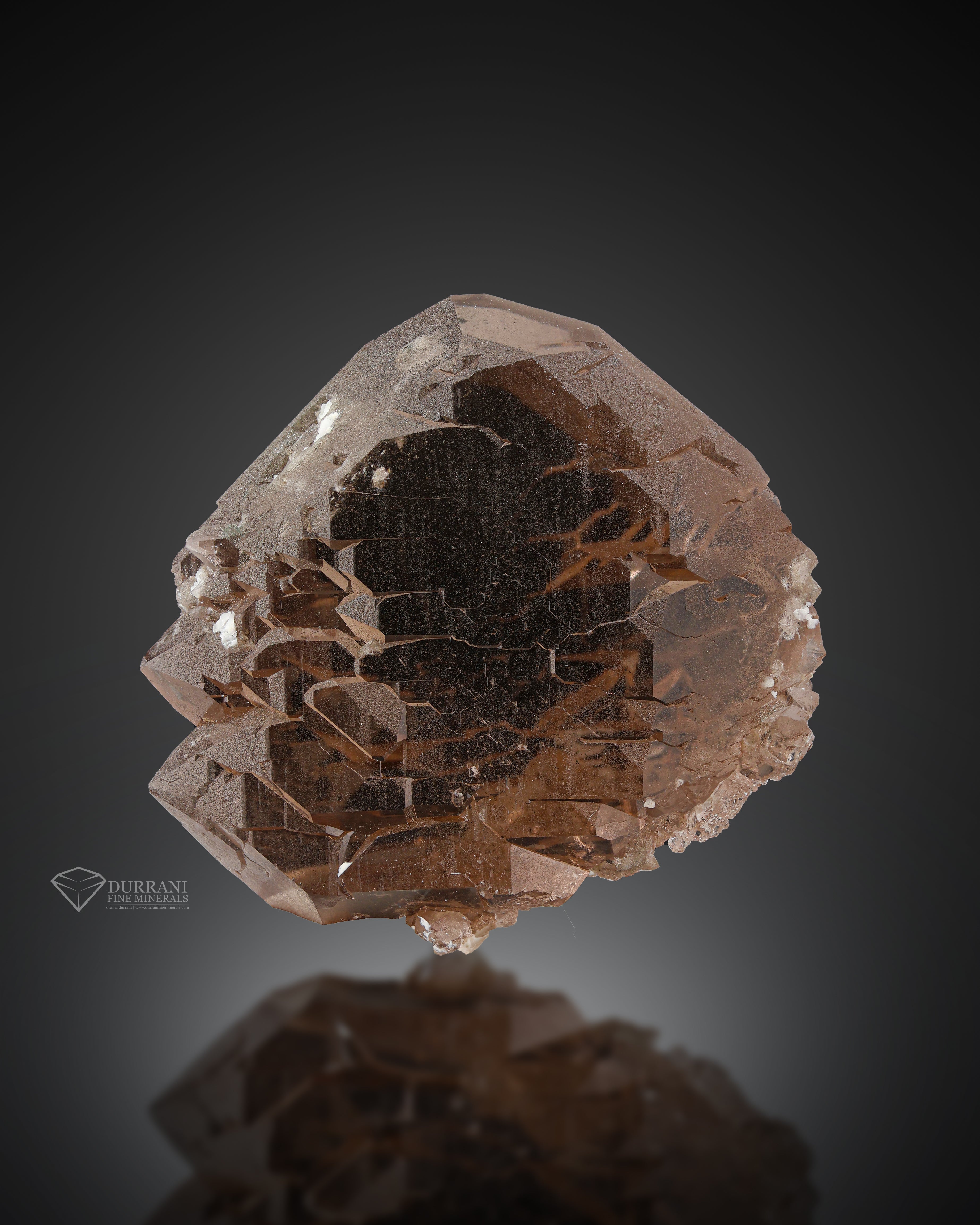 Quality Smoky Gwindel Quartz with Exceptional Clarity from France
