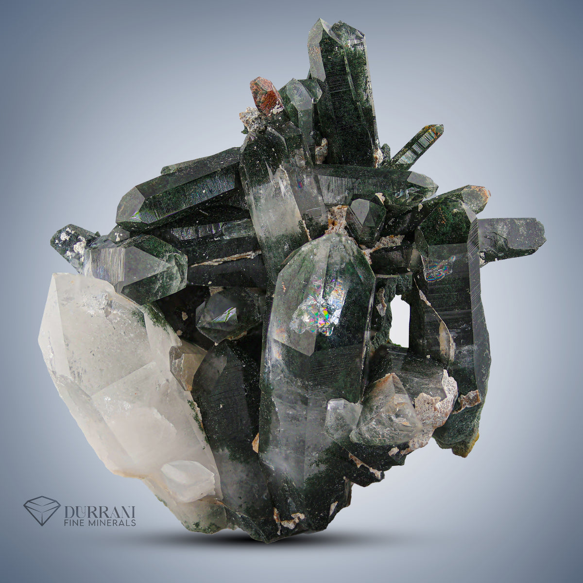 Chlorite Quartz Cluster From Kharan ,Pakistan