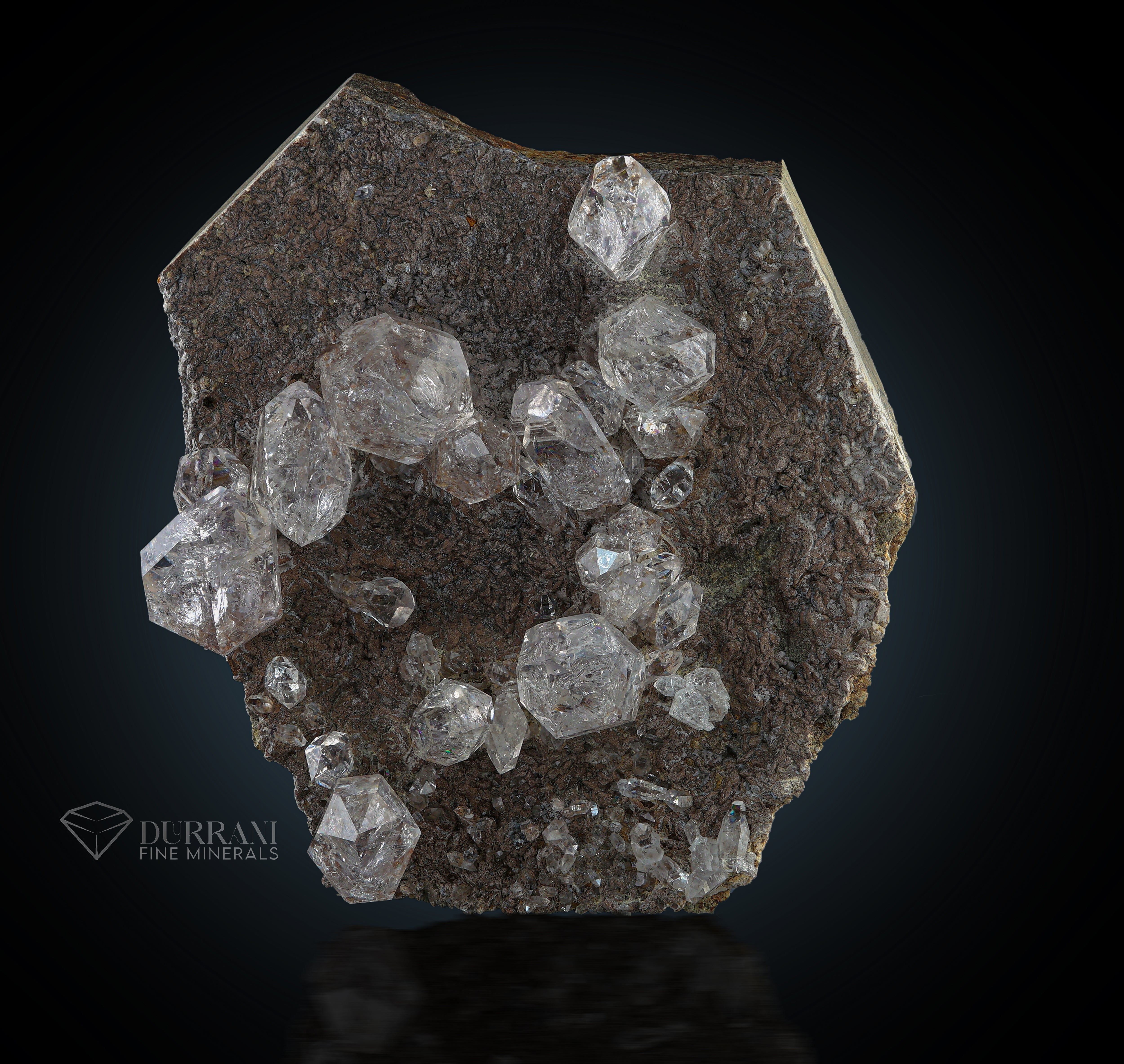 Diamond Quartz Bunch On Matrix