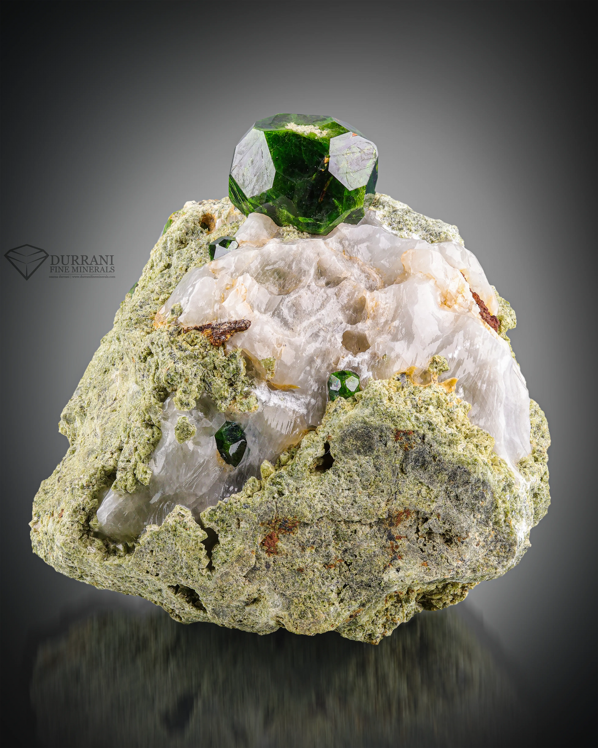 Demantoid var Green Garnet from Koh ee Belqeys, Iran.