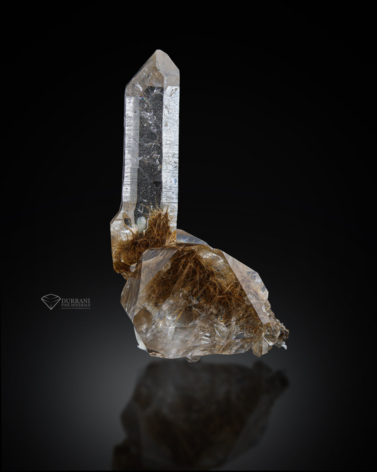 Lovely Rutile included Quartz from from India.