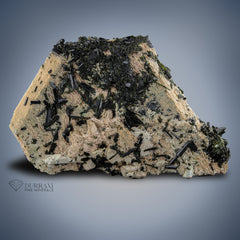 Epidote spray on Terminated Microcline Feldspar.