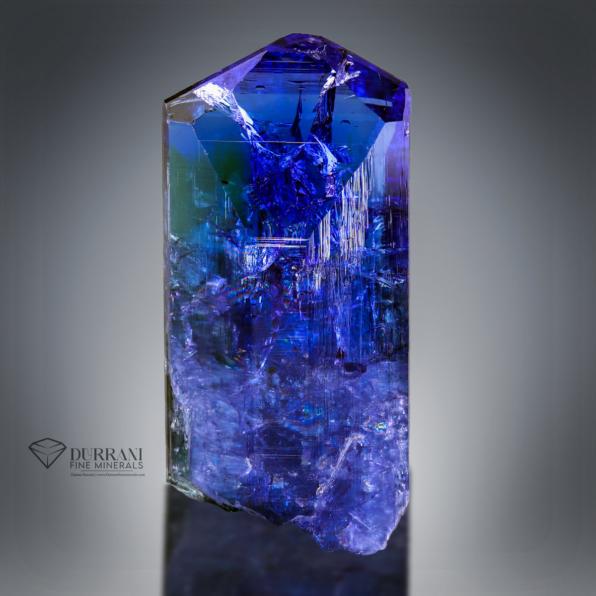 Gem Quality Terminated crystal of Tanzanite.