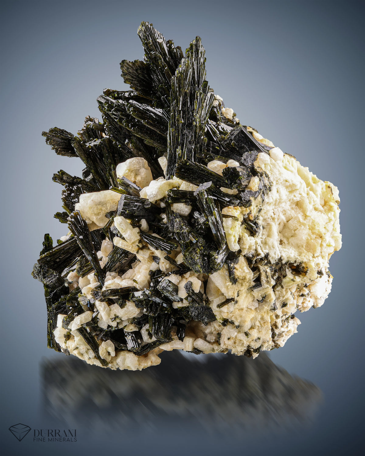 Interesting Bunch of Green Epidote perched on Matrix