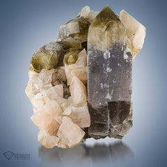 Citrine Quartz With Adularia from SKardu District, Pakistan