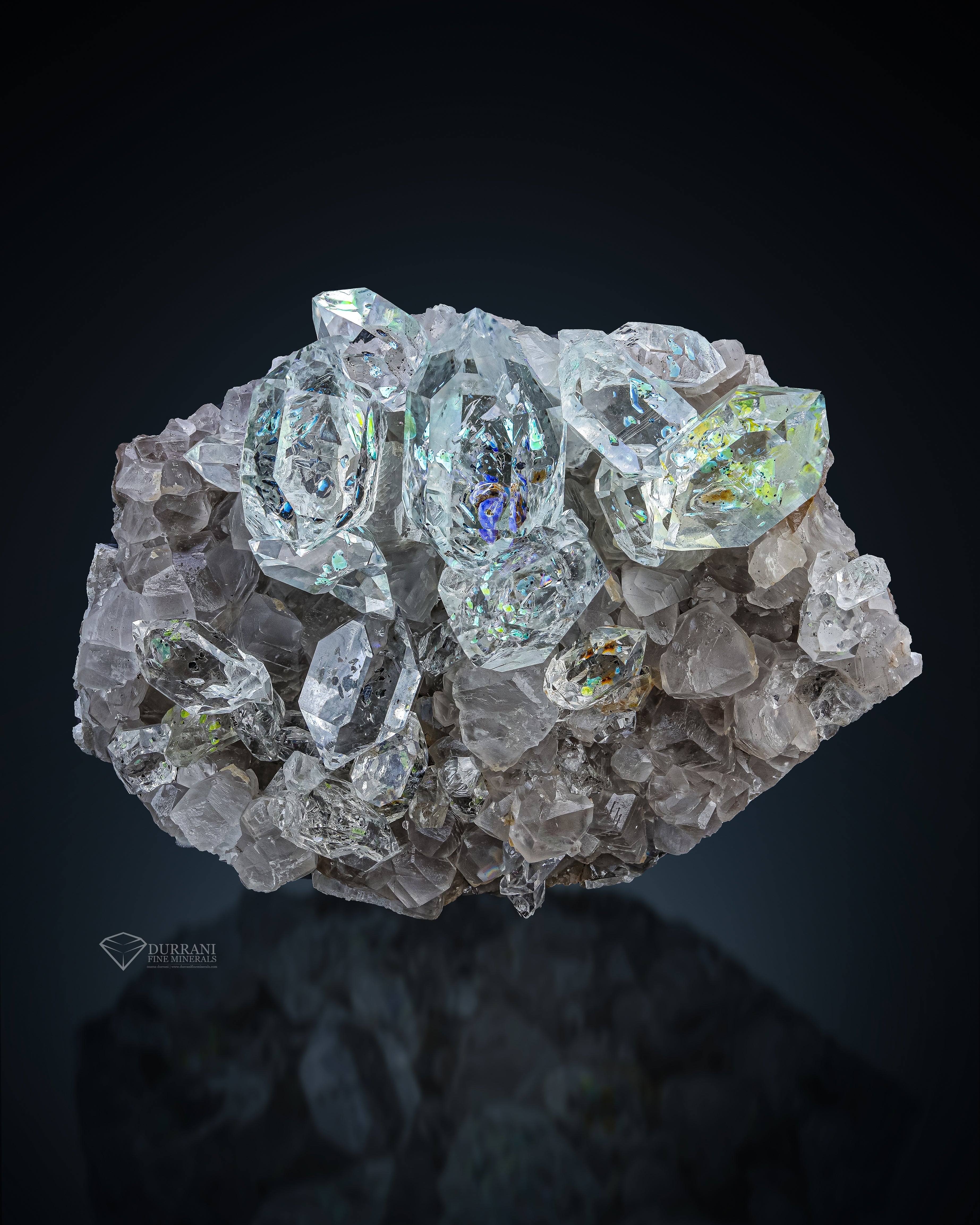 Petroleum Quartz cluster on Matrix from Balochistan , Pakistan.