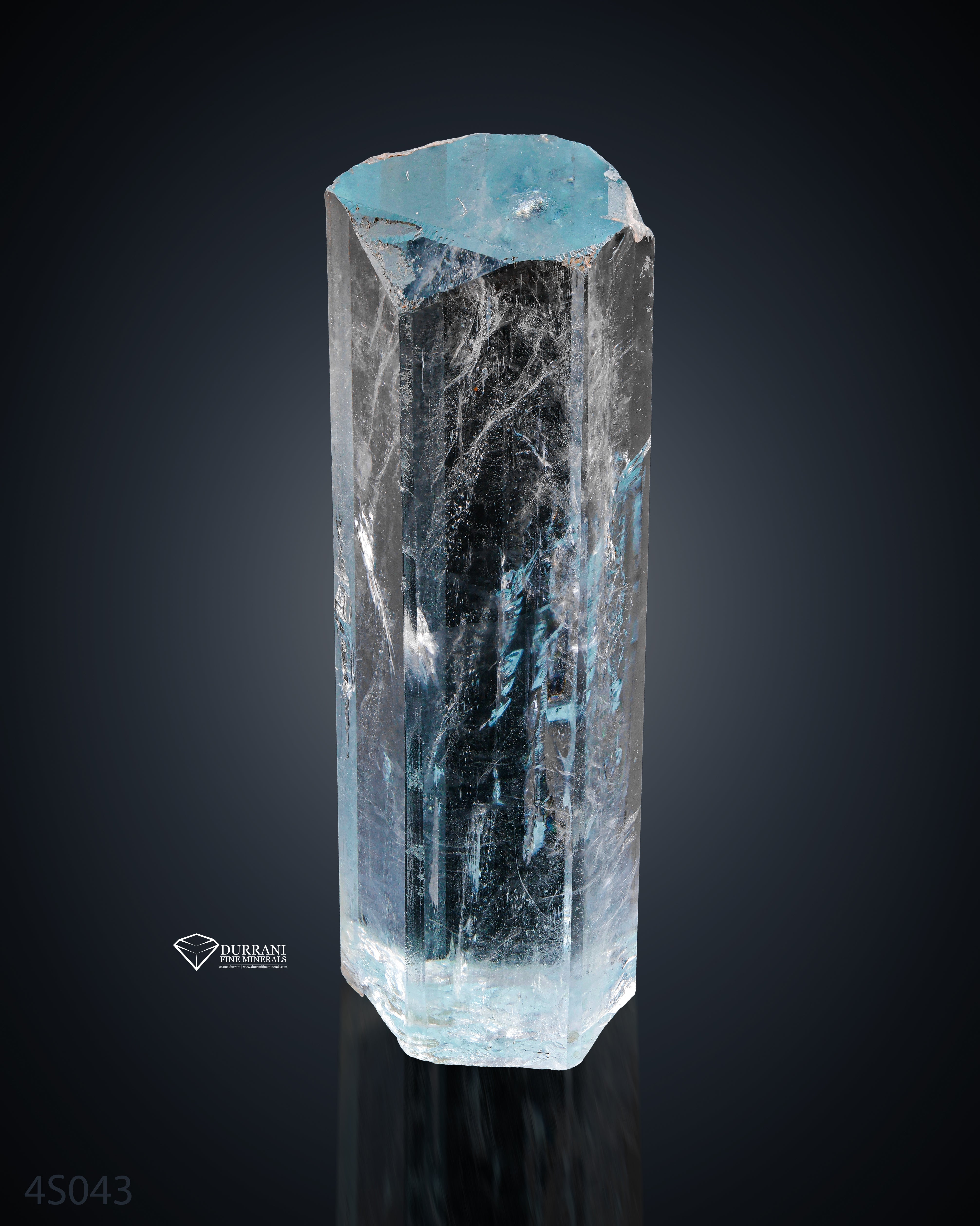 Gemmy Double Terminatd Aquamarine  Crystal from Skardu Pakistan