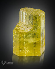 Heliodor crystal (heated Aquamarine) from Shigar Pakistan