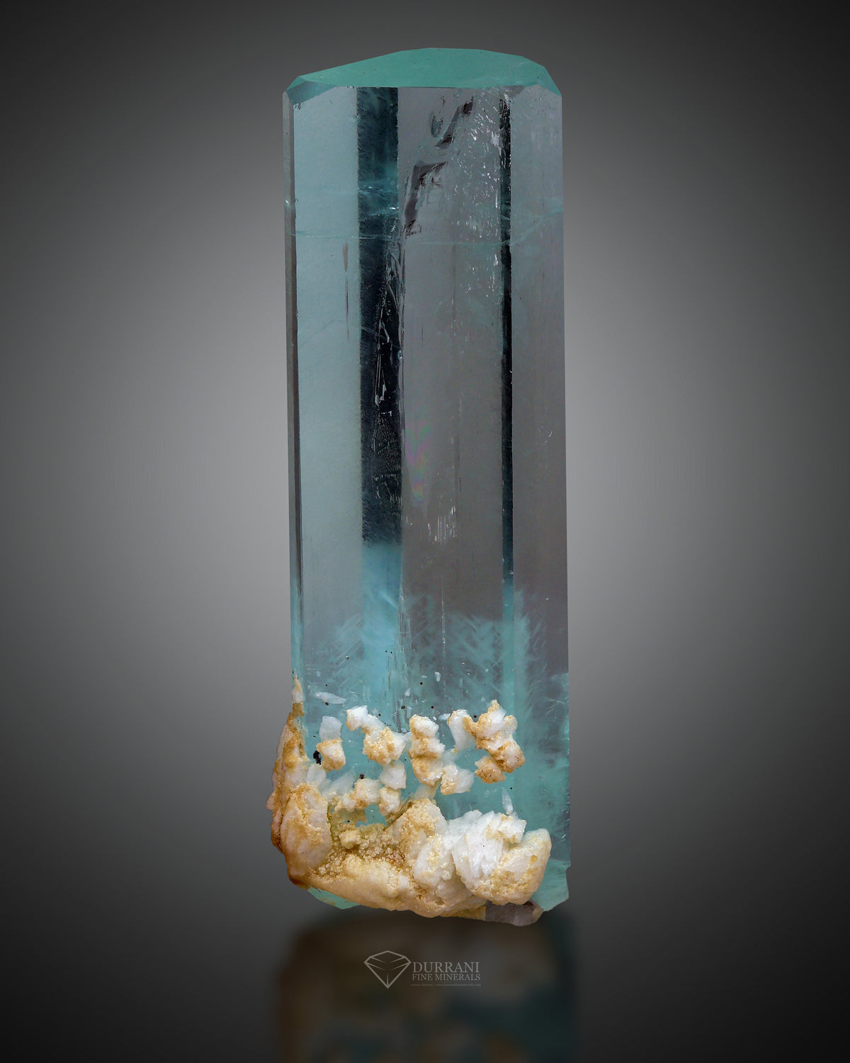 Aquamarine with Helix inclusion from Pakistan