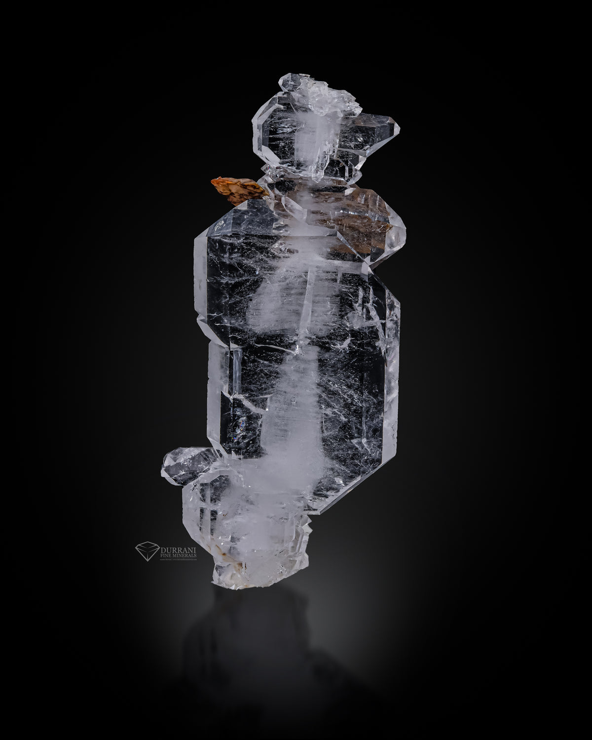 Interesting Faden  Quartz with calcite from Baluchistan, Pakistan
