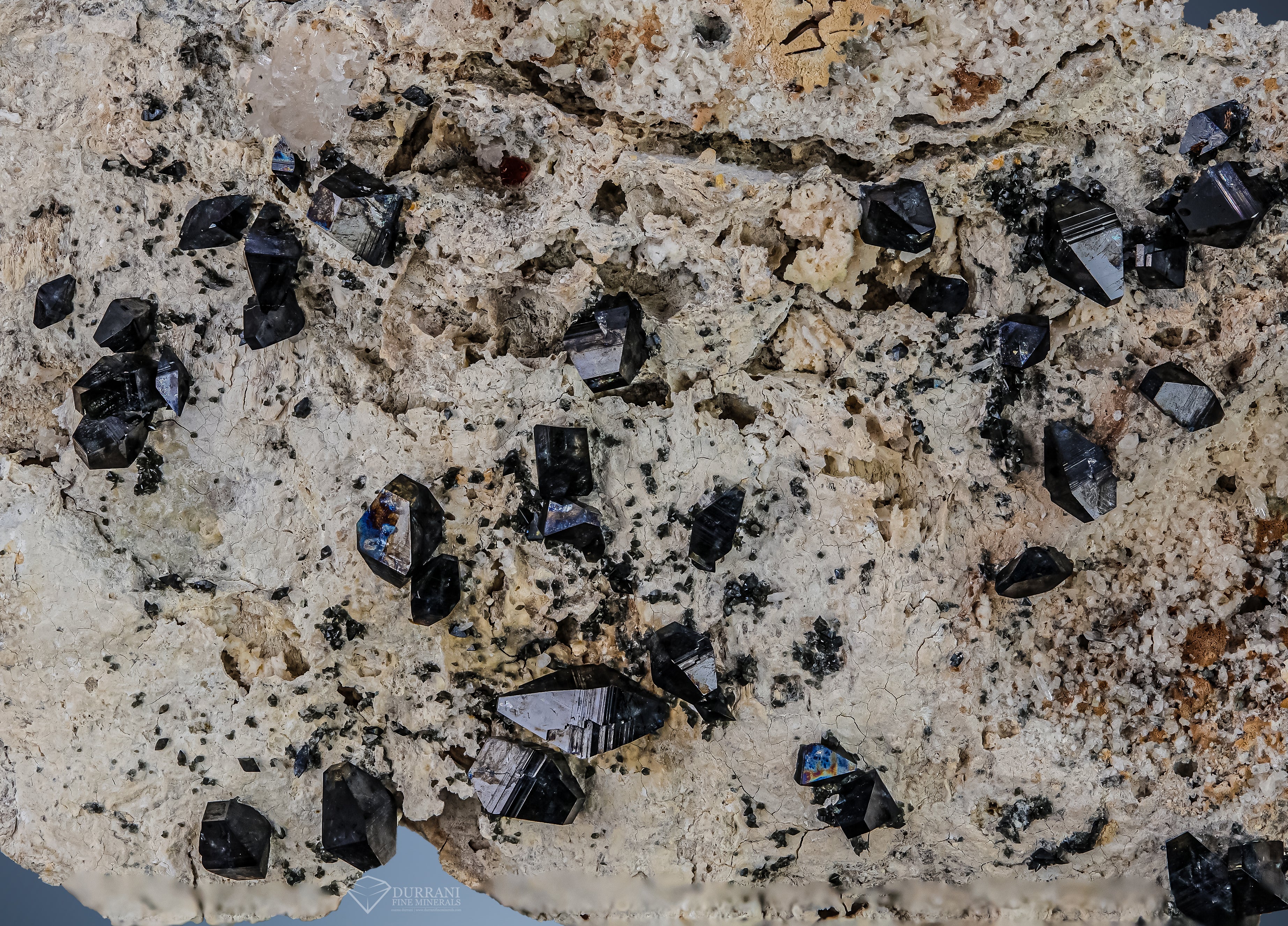 Anatase Cluster witth Quartz On Matrix from Baluchistan, Pakistan