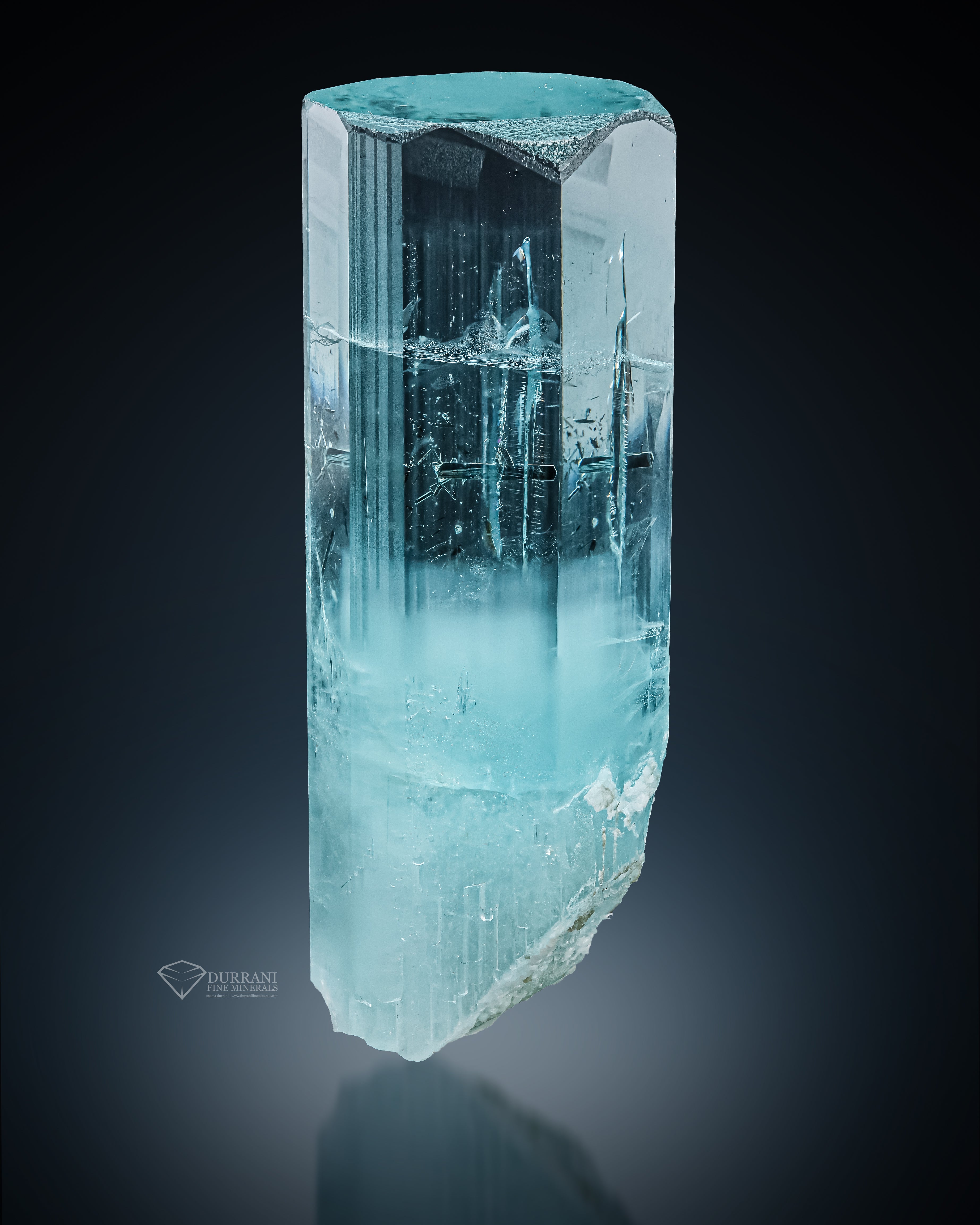 Aquamarine with Schorl From Skardu, Pakistan
