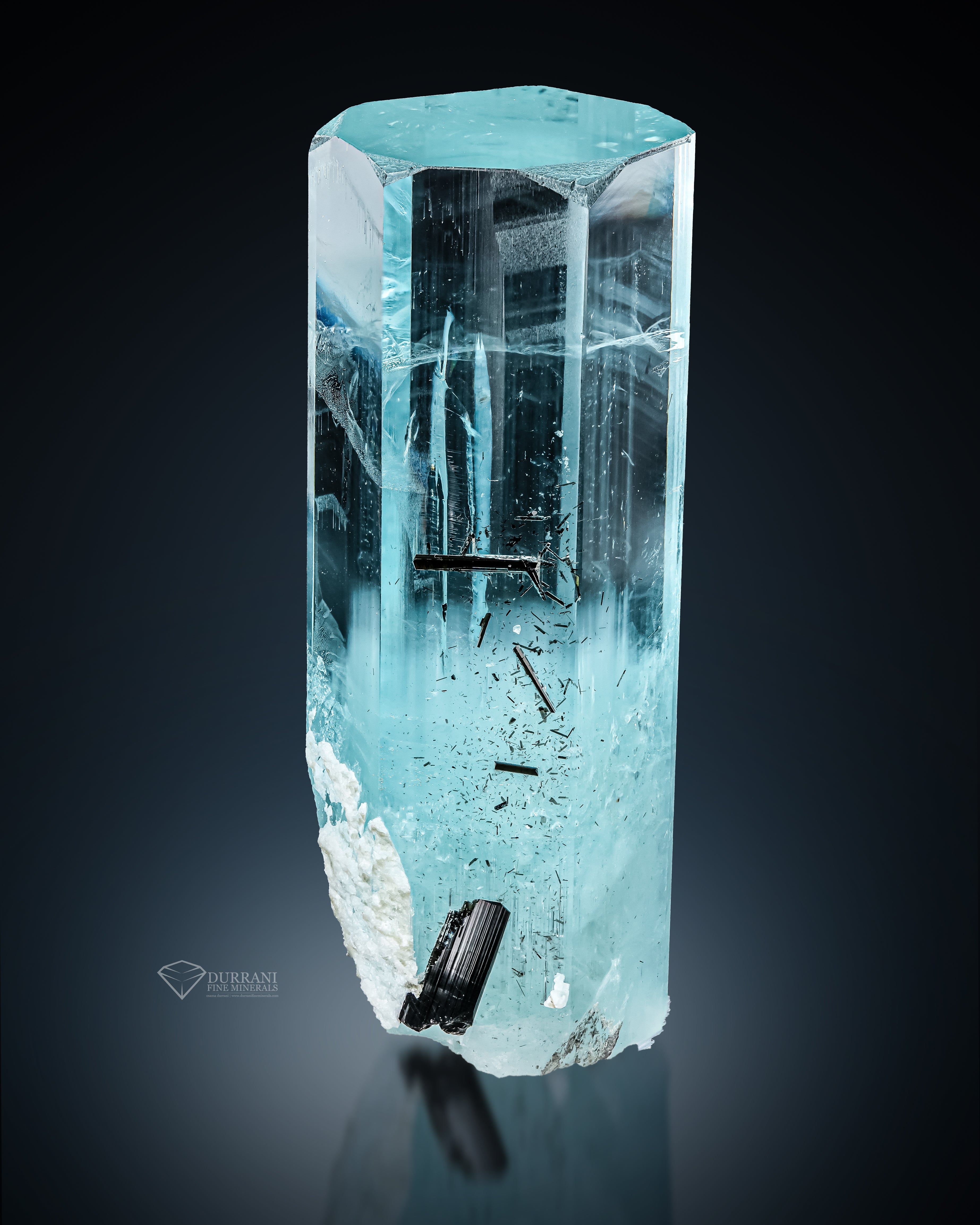 Aquamarine with Schorl From Skardu, Pakistan