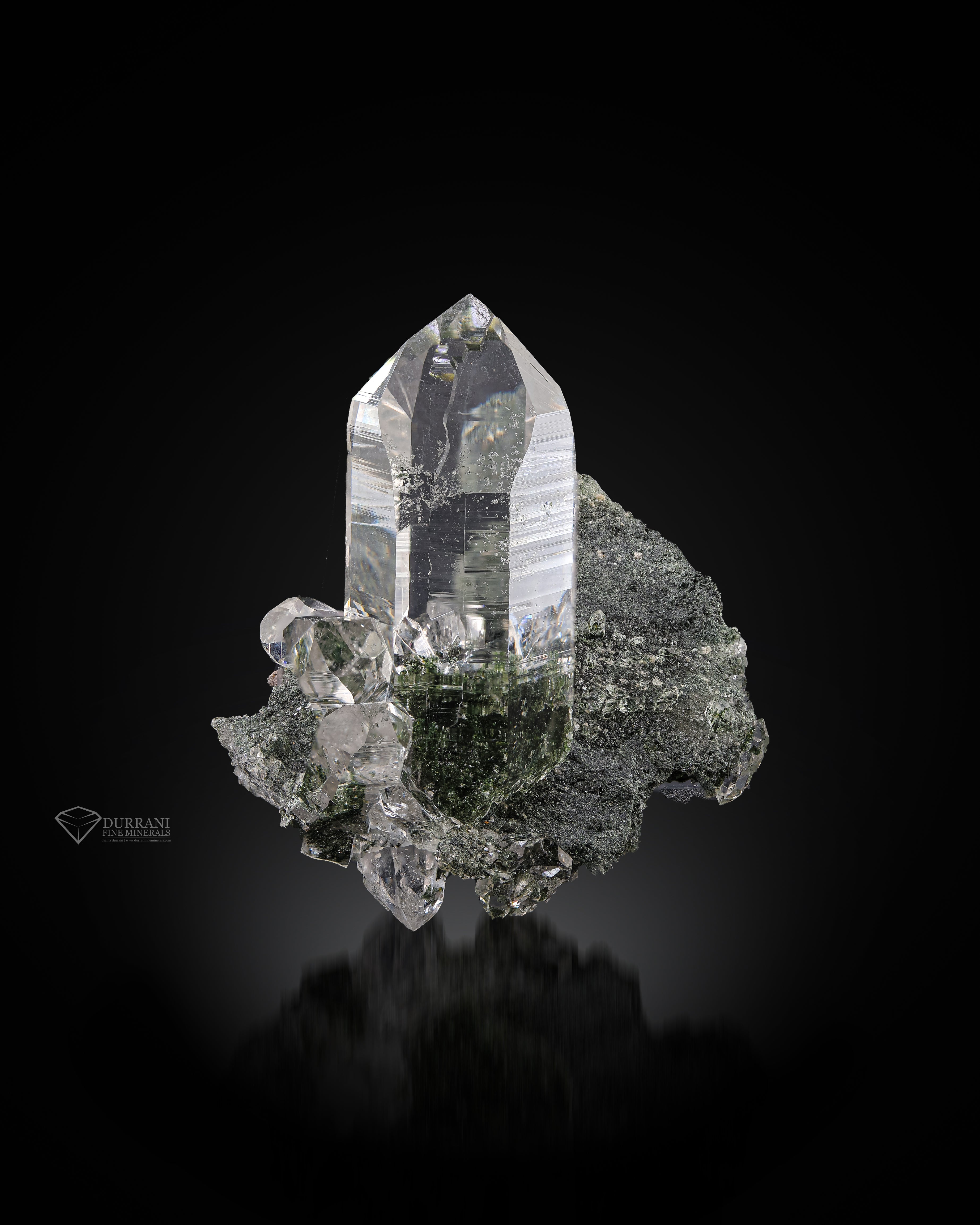 Glassy Quartz Crystal on Matrix