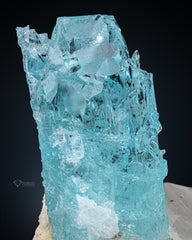 Etched Aquamarine on matrix From Skardu, Pakistan
