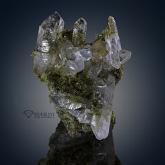 Quartz cluter on Epidote.