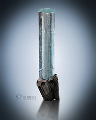 Interesting Aquamarine Crystal with Schorl