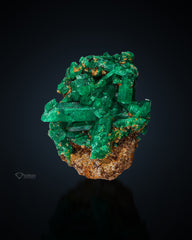 Green Emerald Cluster On Matrix from Afghanistan.