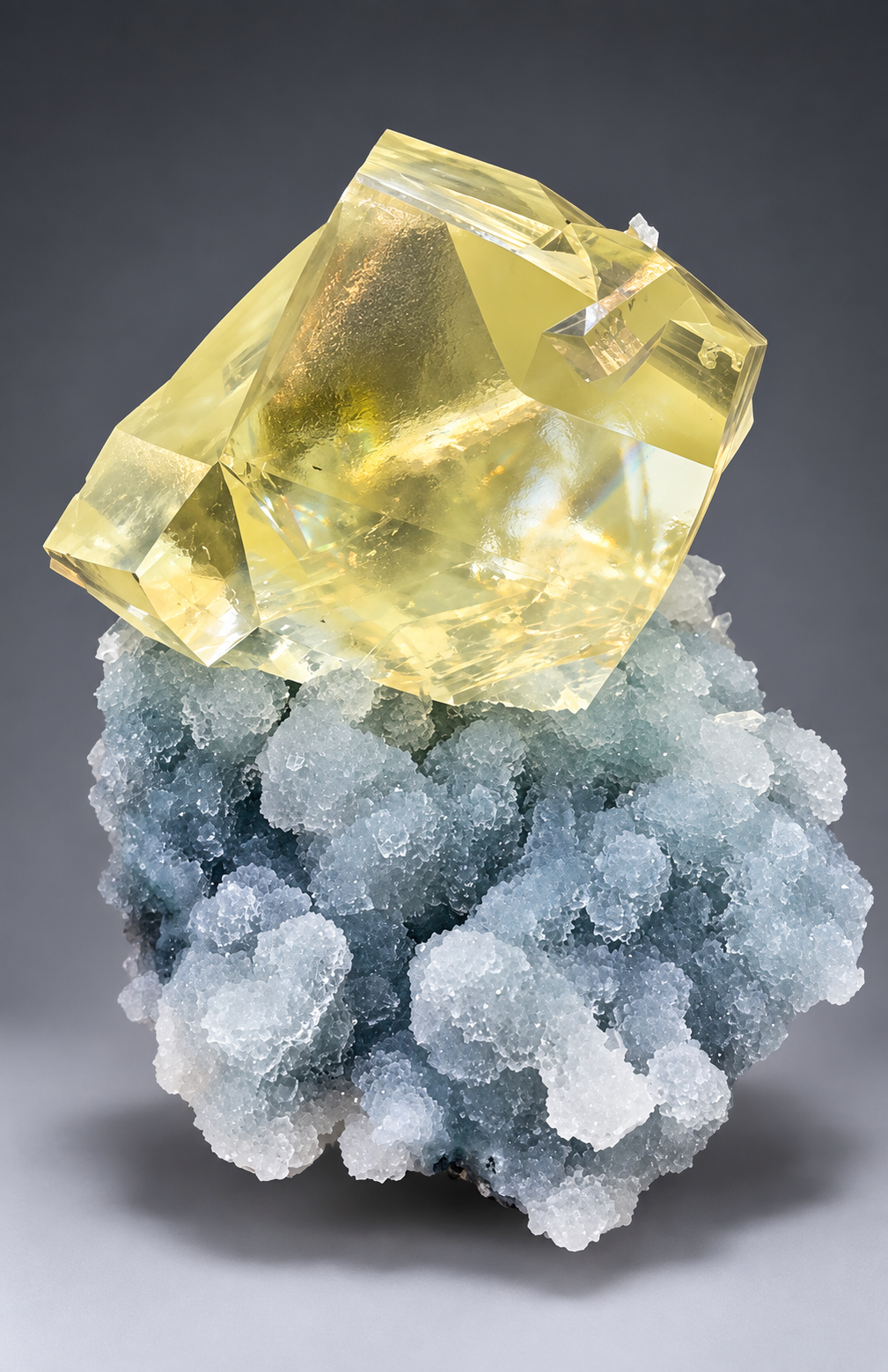 Calcite on matrix ~ Indian .