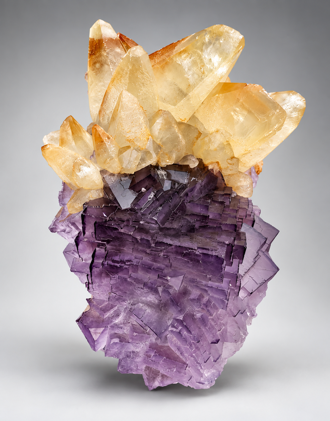 Fluorite with Calcite.