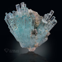 Aquamarine cluster from Shigar, Pakistan.