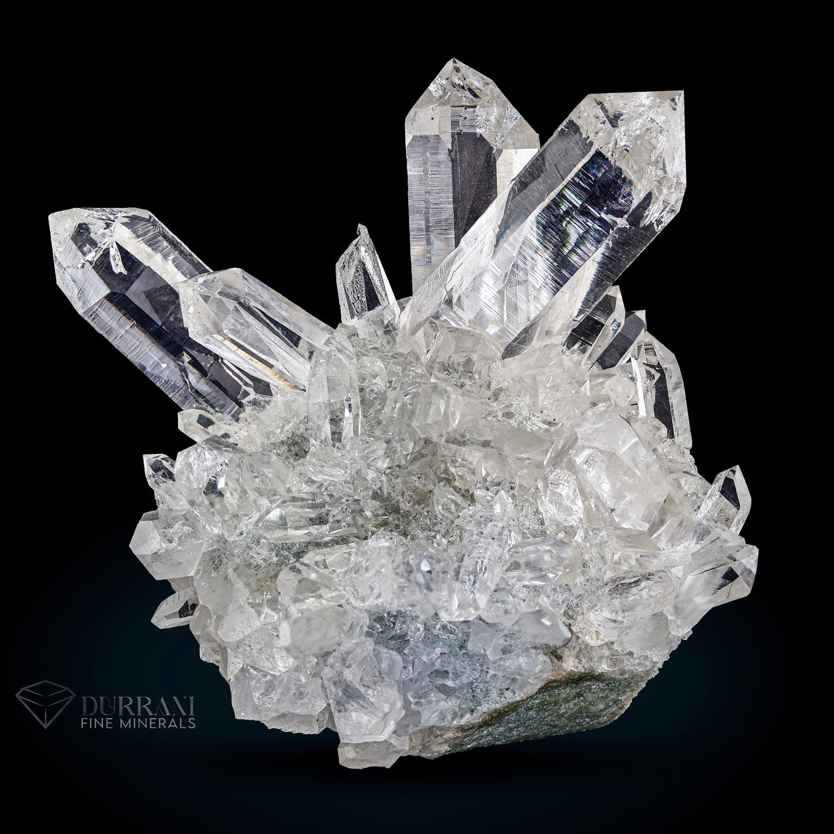 Gem Quality Quartz Cluster from Kullu, India.