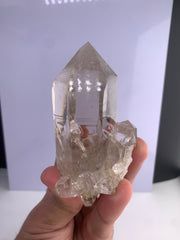 Clear Quartz crystal on Matrix from Hashupi, Skardu, Pakistan.