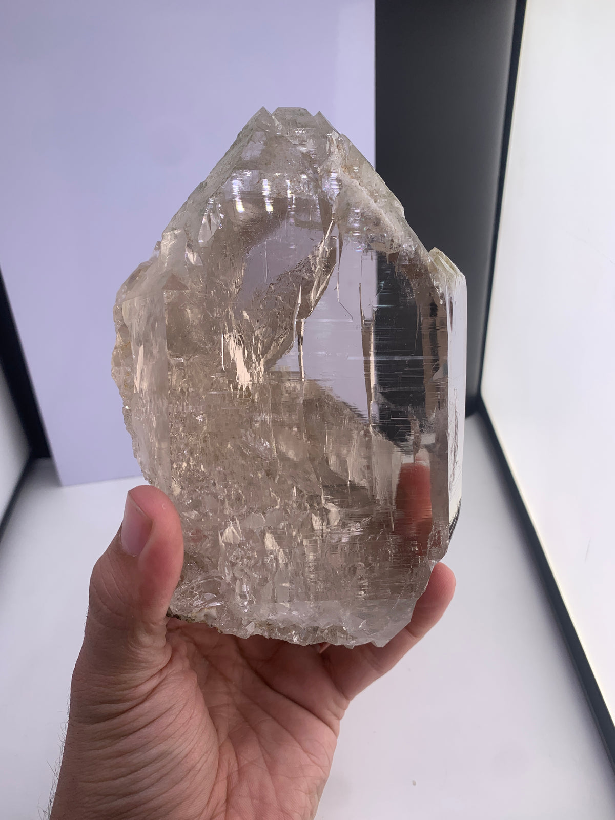 Clear Gwindel Quartz from Hashupi Mine , Skardu, Pakistan.