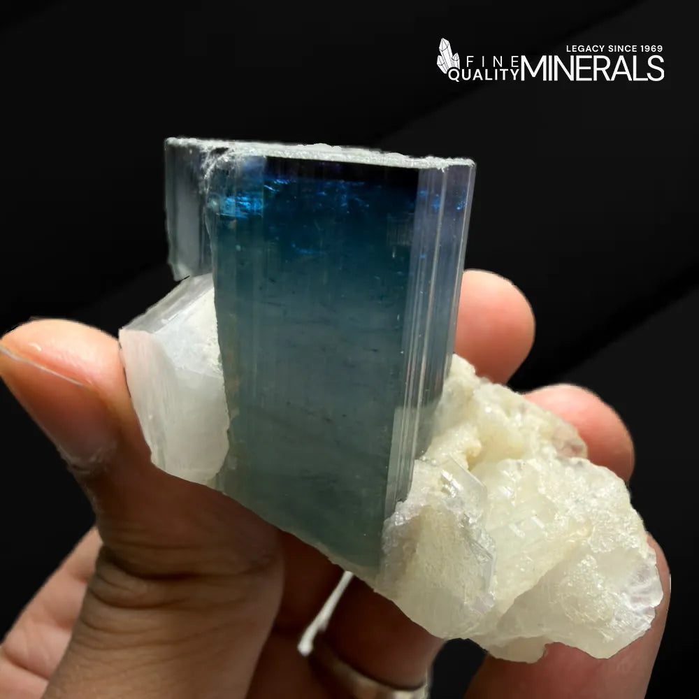 Rare Tabular Blue Tourmaline - Paprok Afghanistan