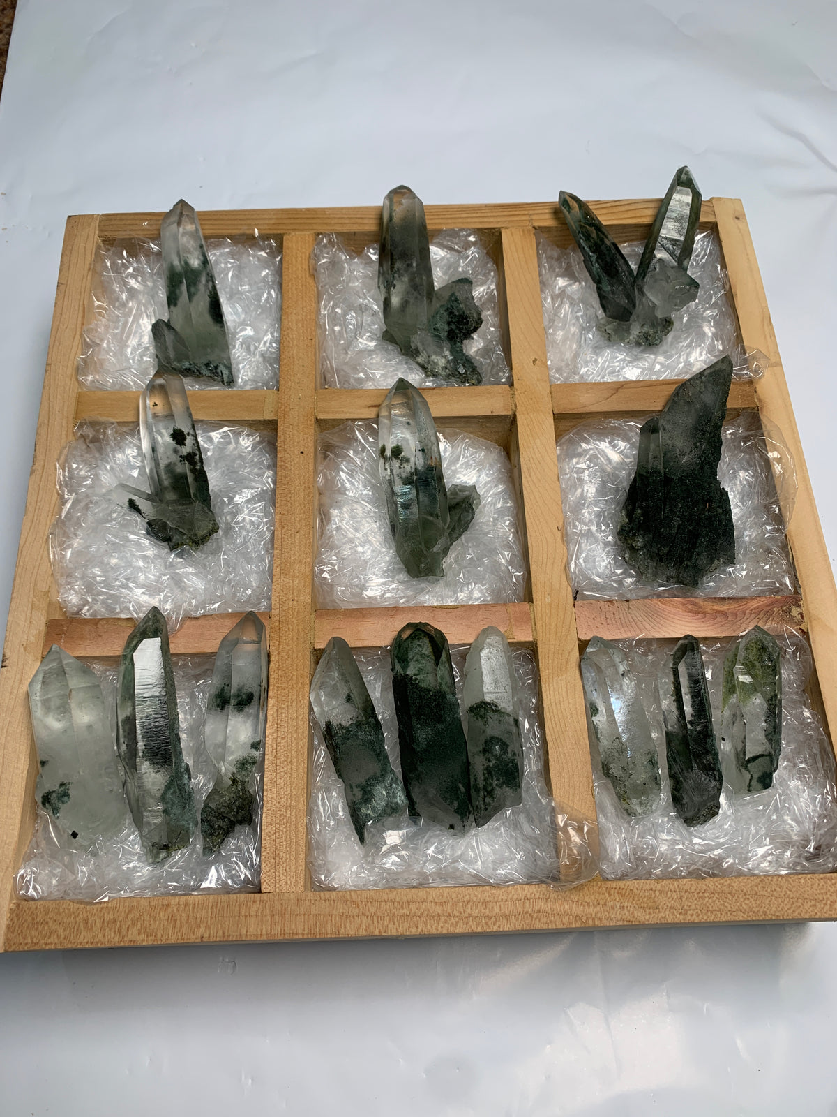 15 Pieces Batch Of Chlorite Quartz