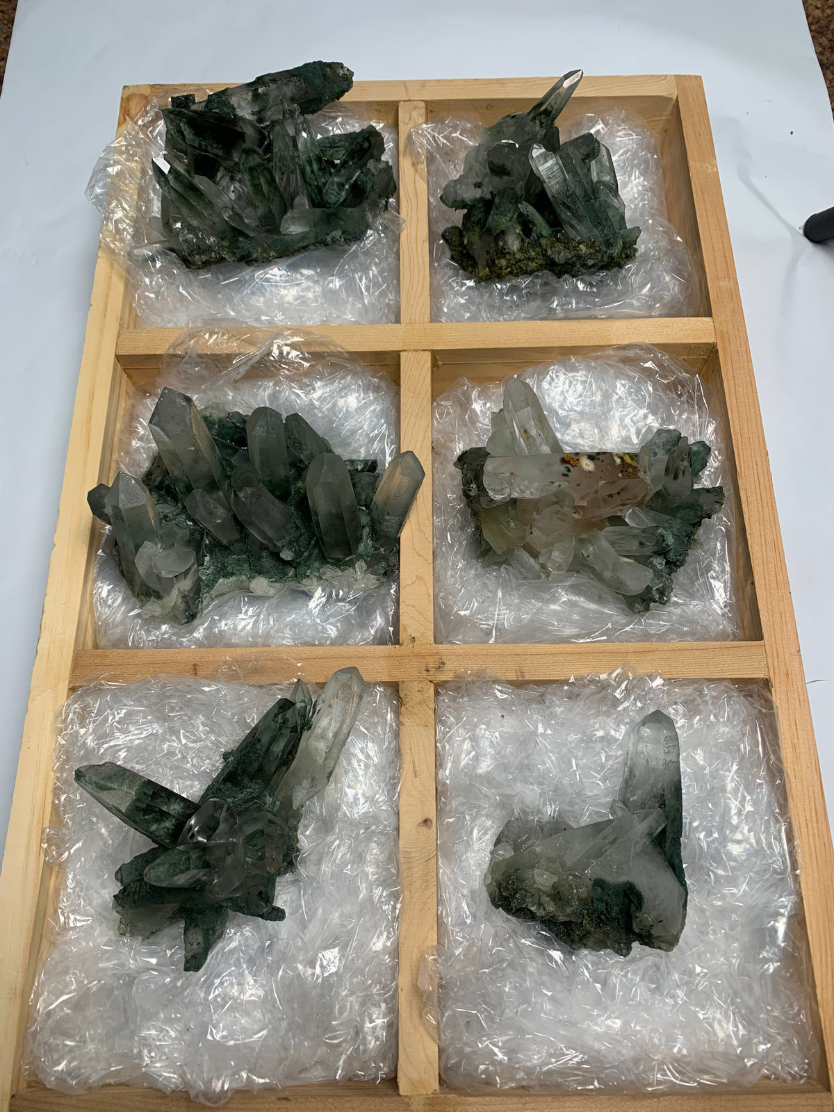 6 Pieces Batch 9 Of Chlorite Quartz