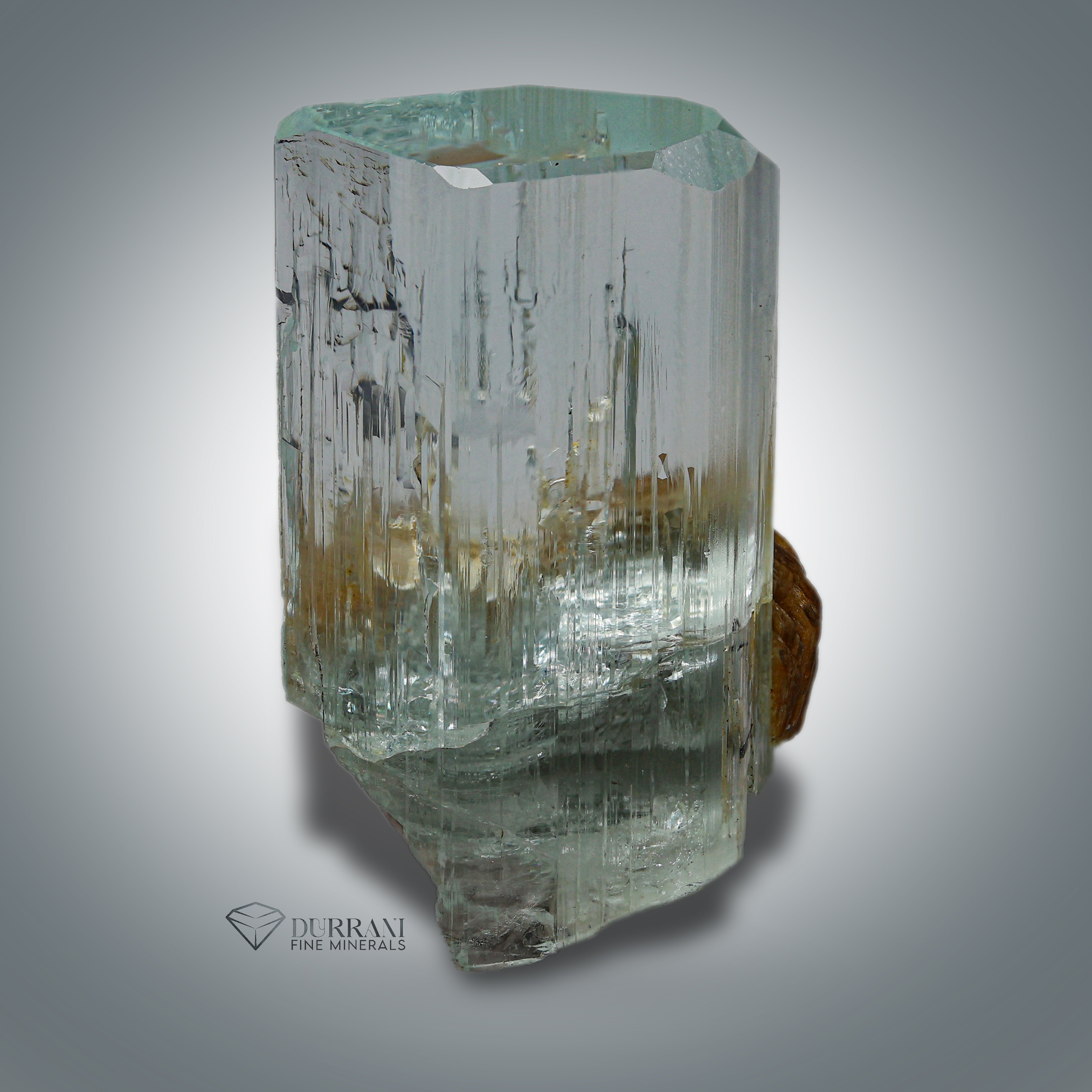 Aquamarine with Muscovite