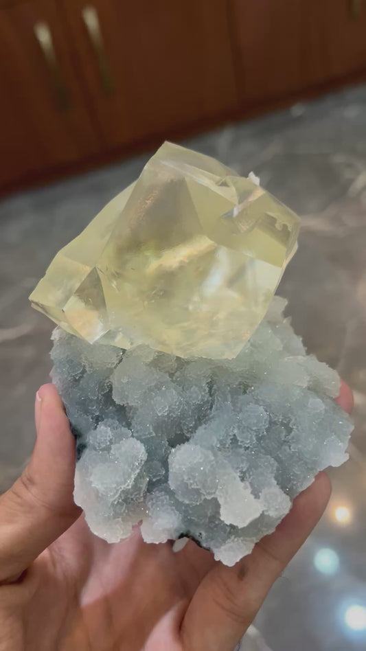 Calcite on matrix ~ Indian .
